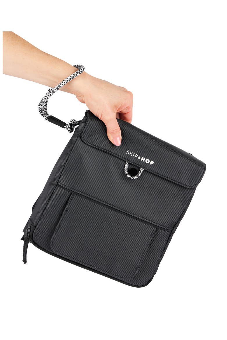 Clean Slate Changing Station Diaper Bag, Alternate, color, BLACK
