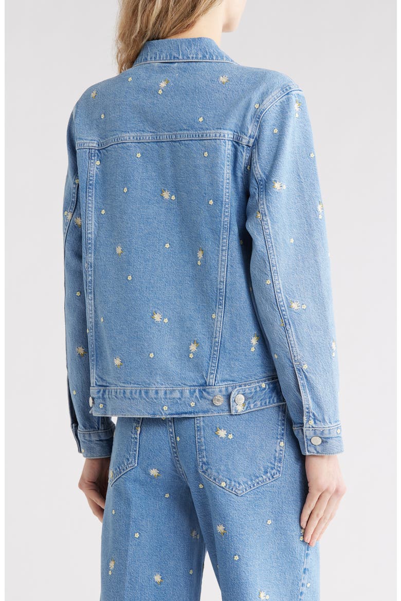 Mulholland Denim Jacket, Alternate, color, INDIGO FLORAL