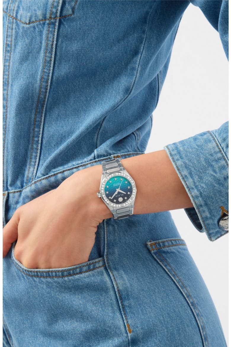 Plein Deluxe Bracelet Watch, 36mm, Alternate, color, STSTL