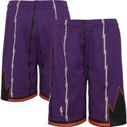 Mitchell & Ness Youth Mitchell & Ness Purple Toronto Raptors Hardwood Classics Swingman Shorts