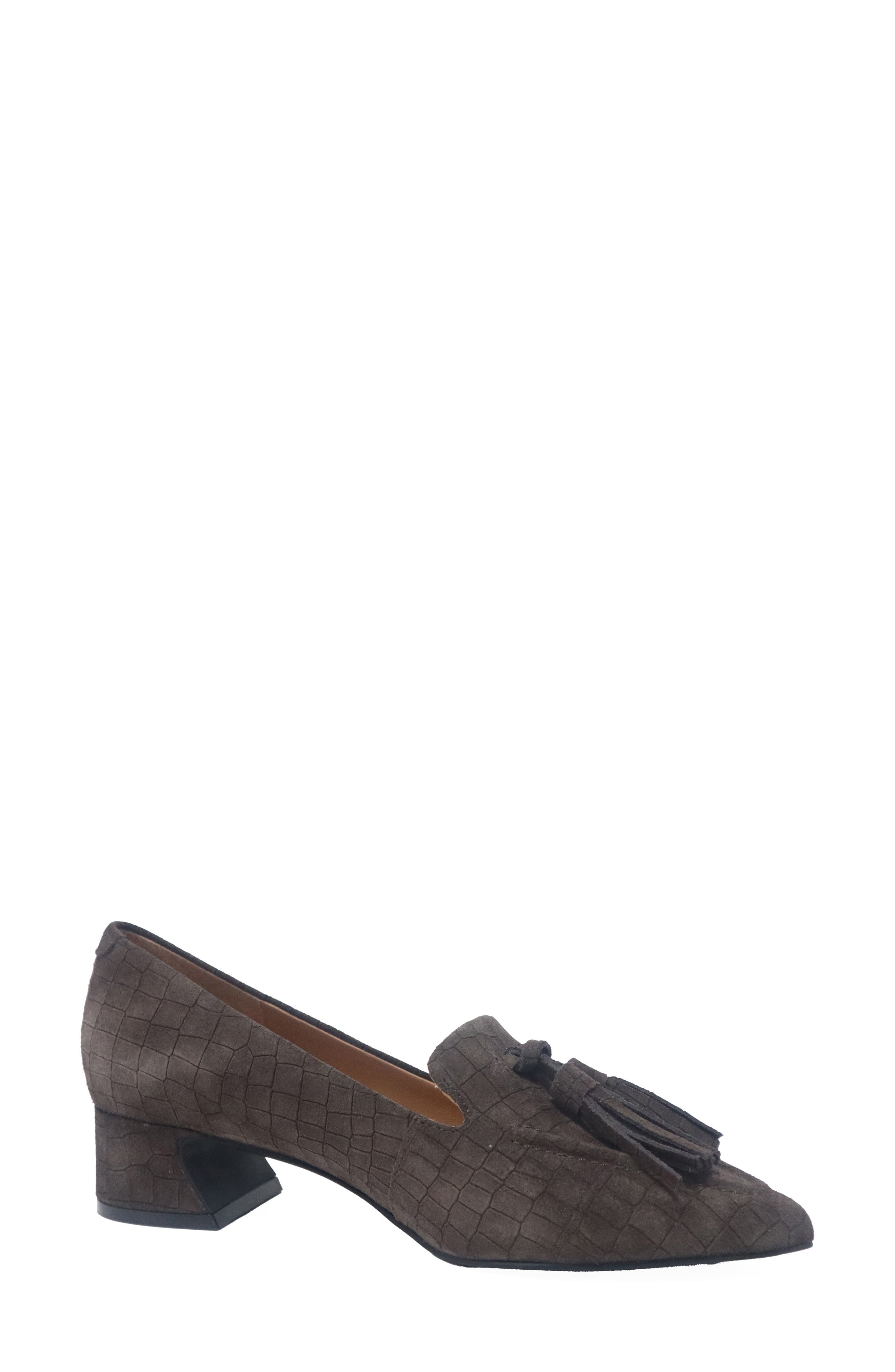 Glova Tassel Pump, Alternate, color, CHOCOLATE SUEDE