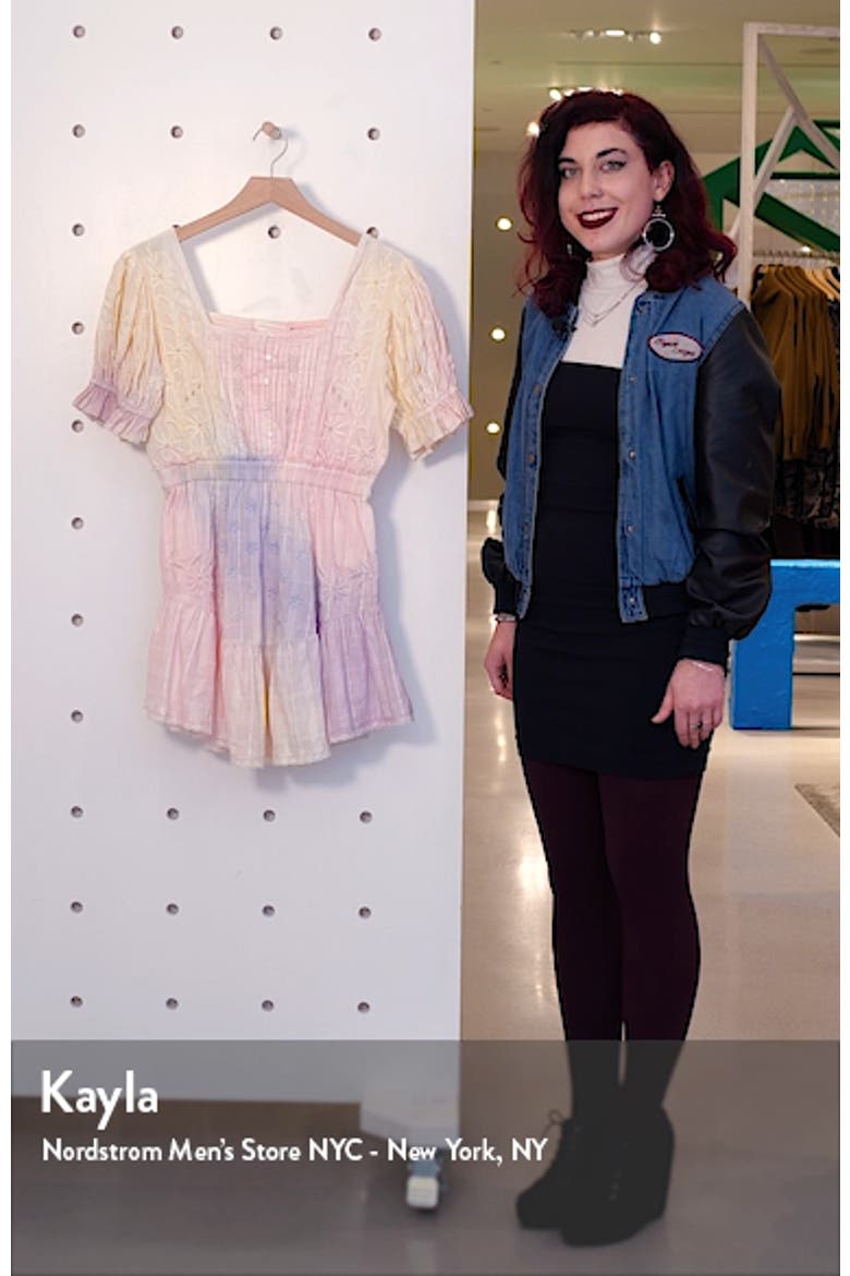 Tomasina Embroidered Cotton Minidress video