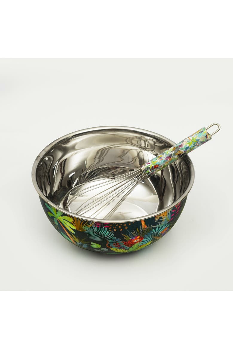 Rainforest Bloom Bowl & Whisk Set, Alternate, color, Rainforest Bloom