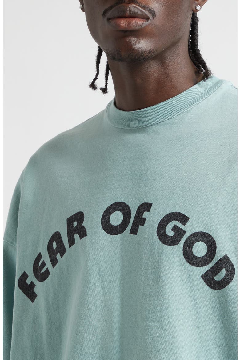 26 Oversize Cotton Graphic T-Shirt, Alternate, color, SKY
