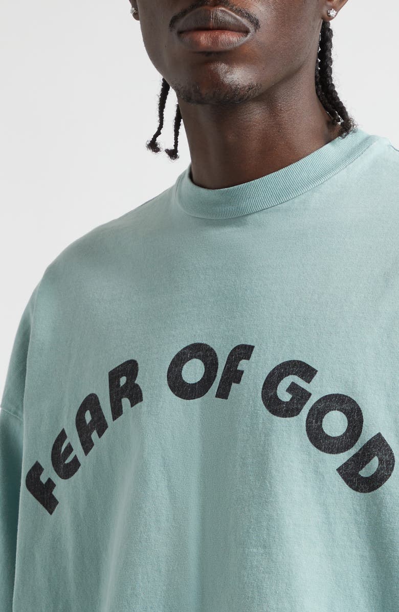 Fear of God 26 Oversize Cotton Graphic T-Shirt, Alternate, color, Sky