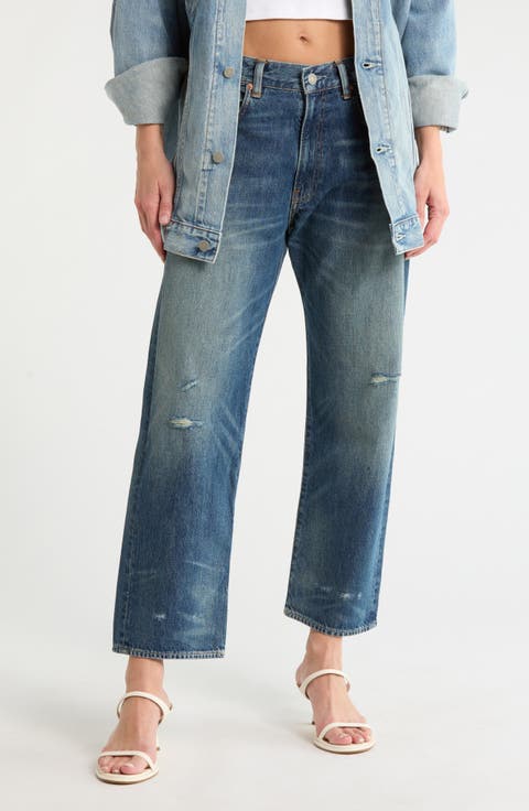 Lucy High Waist Crop Boyfriend Jeans