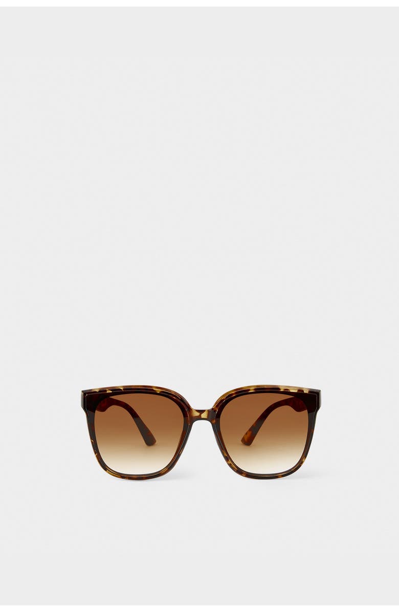 Katie Loxton Savannah Sunglasses in Brown Tortoiseshell, Alternate, color, Brown Tortoishell
