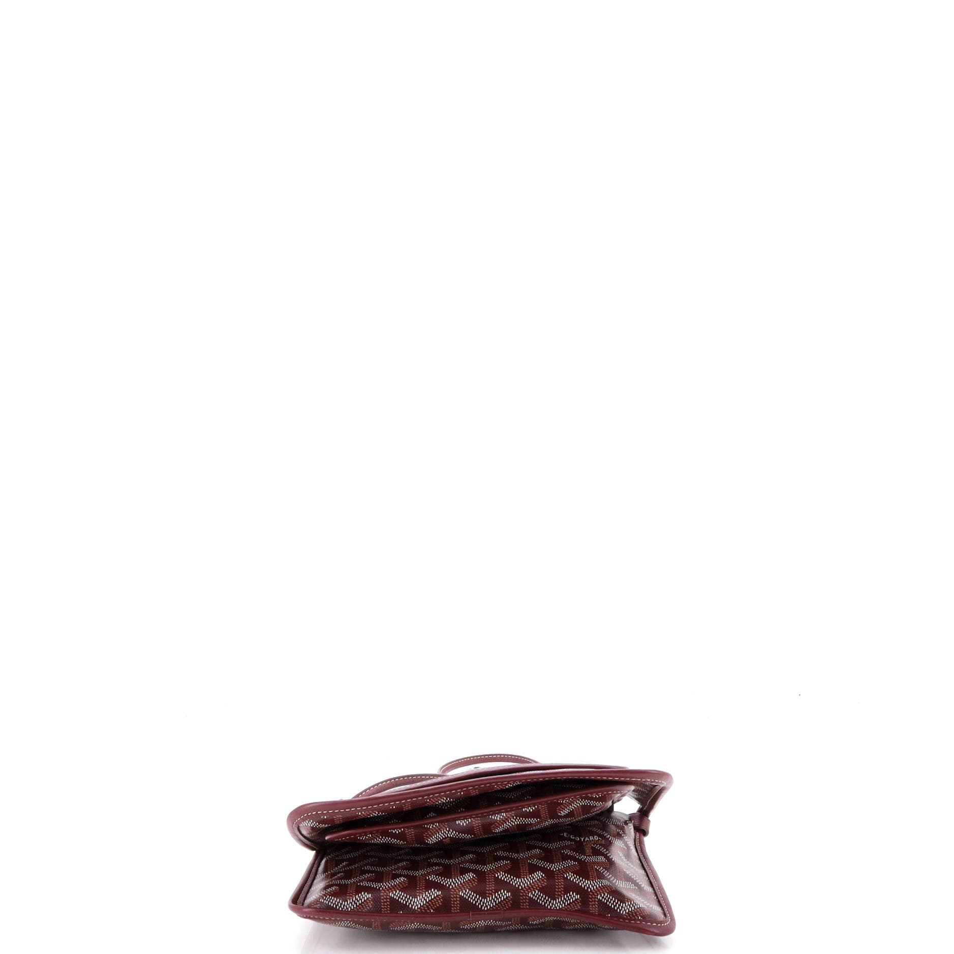 Pre-Owned Goyard Plumet Clutch Wallet Coated Canvas, Alternate, color, Red