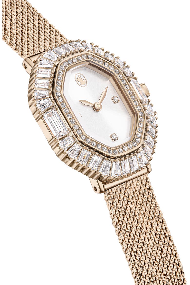 Matrix Octagon Mesh Strap Watch, 30mm x 25mm, Alternate, color, GOLD