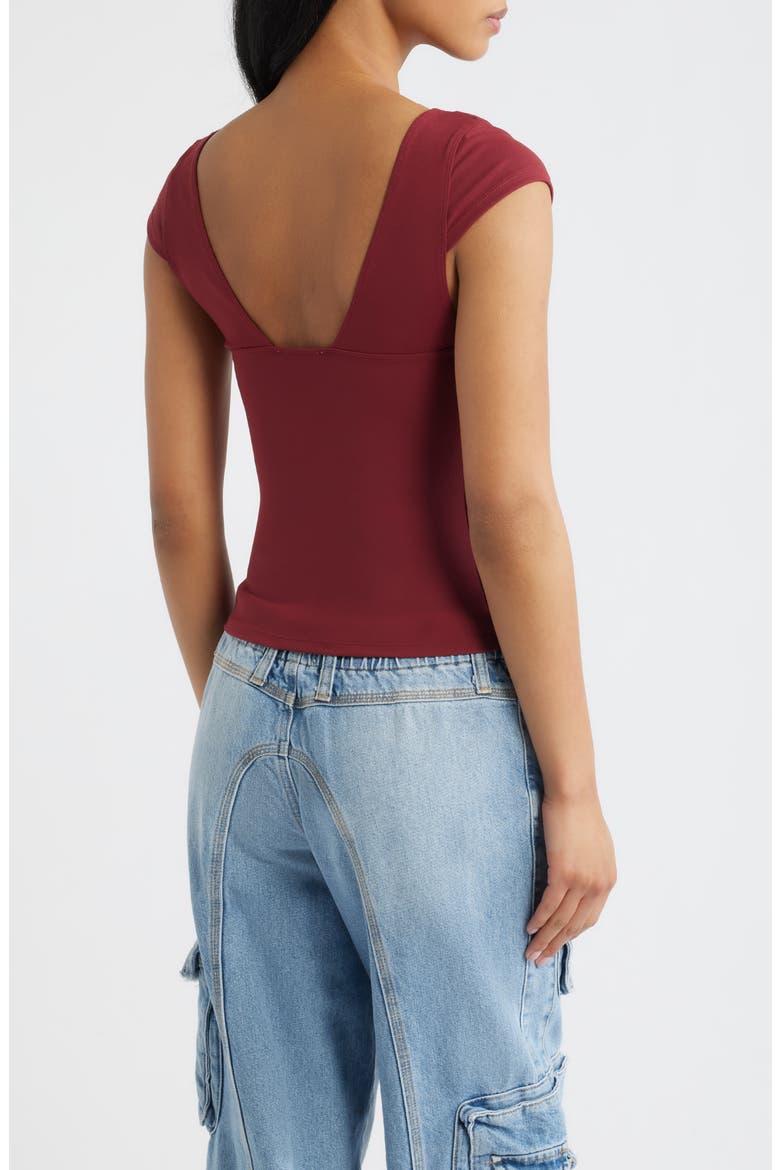 Duo Corset Top, Alternate, color, POMEGRANATE