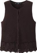 MANGO Open Stitch Sweater Vest