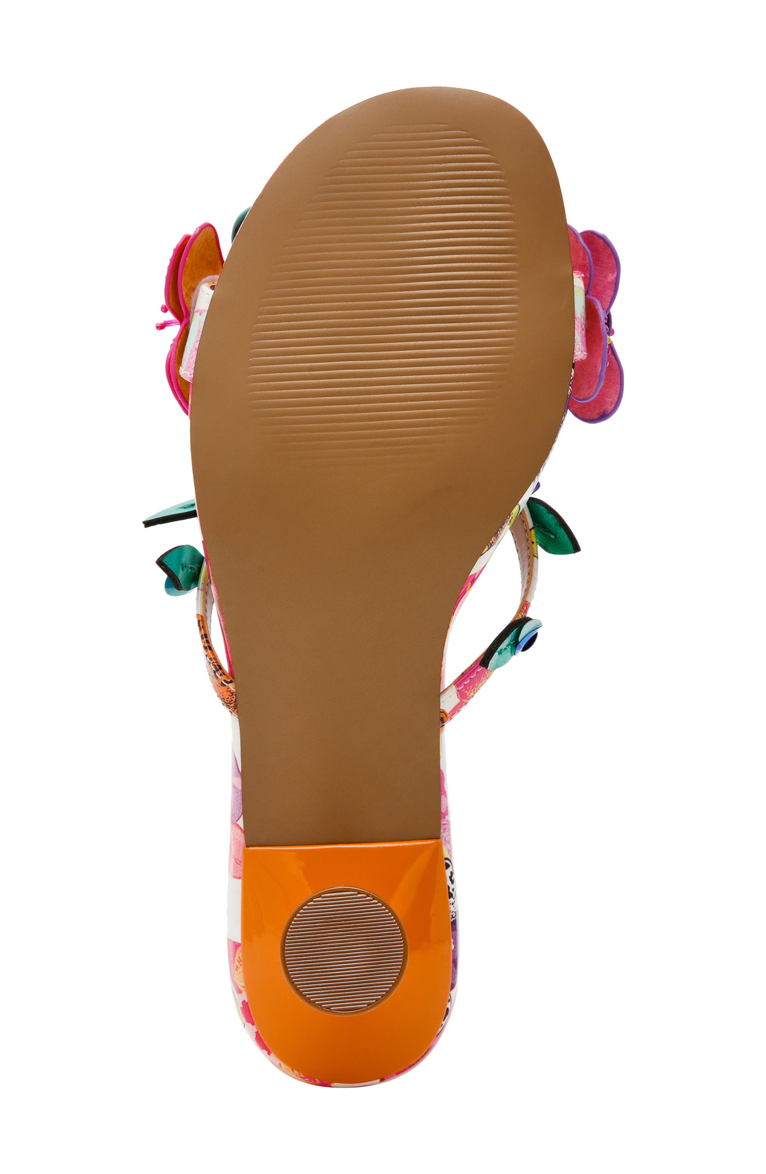 Betsey Johnson Beatriz Flower 
Butterfly Sandal, Alternate, color, White Multi