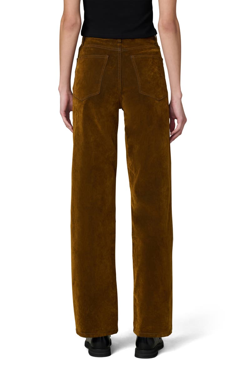 Joe's Jeans The Margot Flocked High Waist Straight Leg Jeans, Alternate, color, Bronze Brown