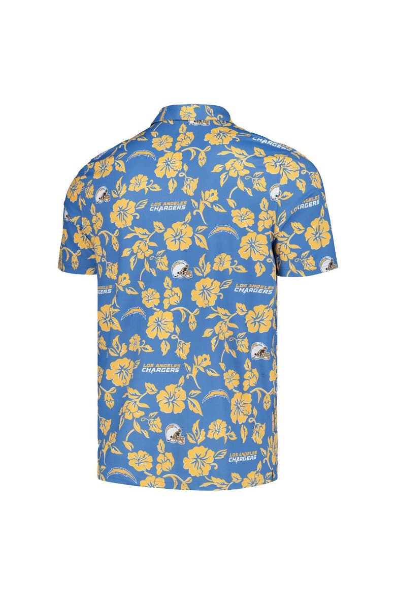 Men's Reyn Spooner Powder Blue Los Angeles Chargers Pua Performance Polo, Alternate, color, Powder Blue