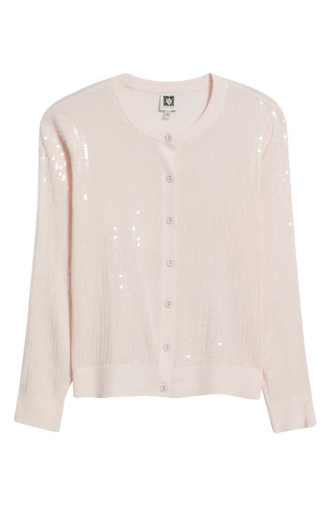 Clear Sequin Cardigan