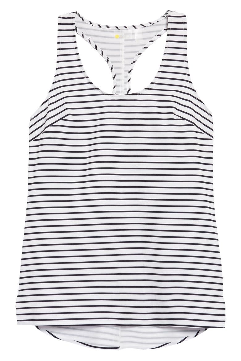 Getaway Stripe Tank Top, Main, color, WHITE