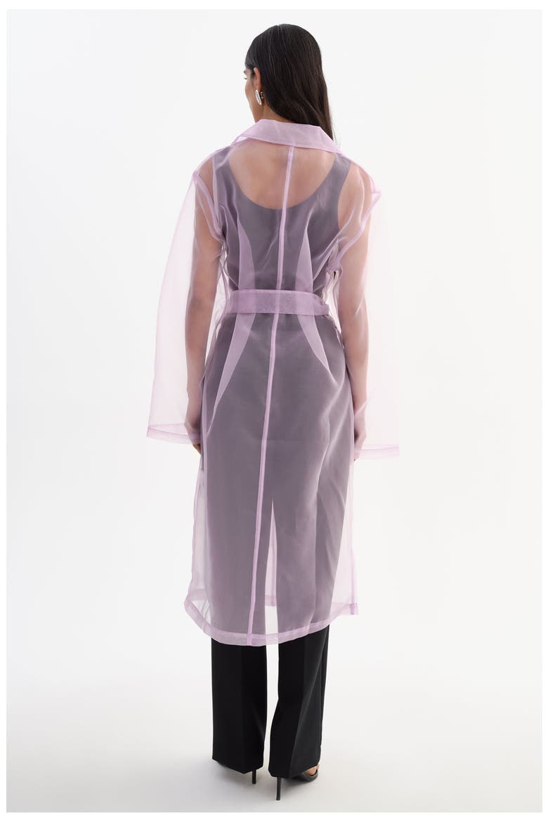 Talise | Long Sheer Coat, Alternate, color, Lilac