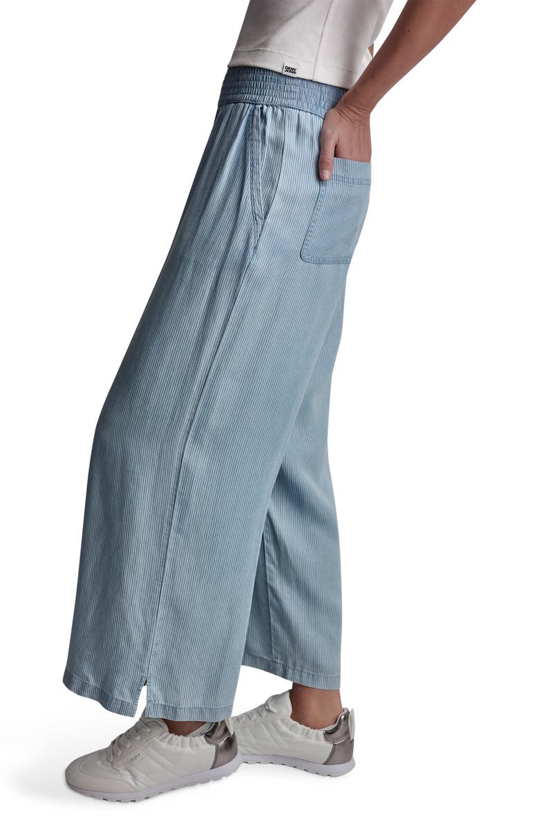 DKNY Jeans High Rise Tencel<sup>®</sup> Lyocell Wide Leg Pants, Alternate, color, 
