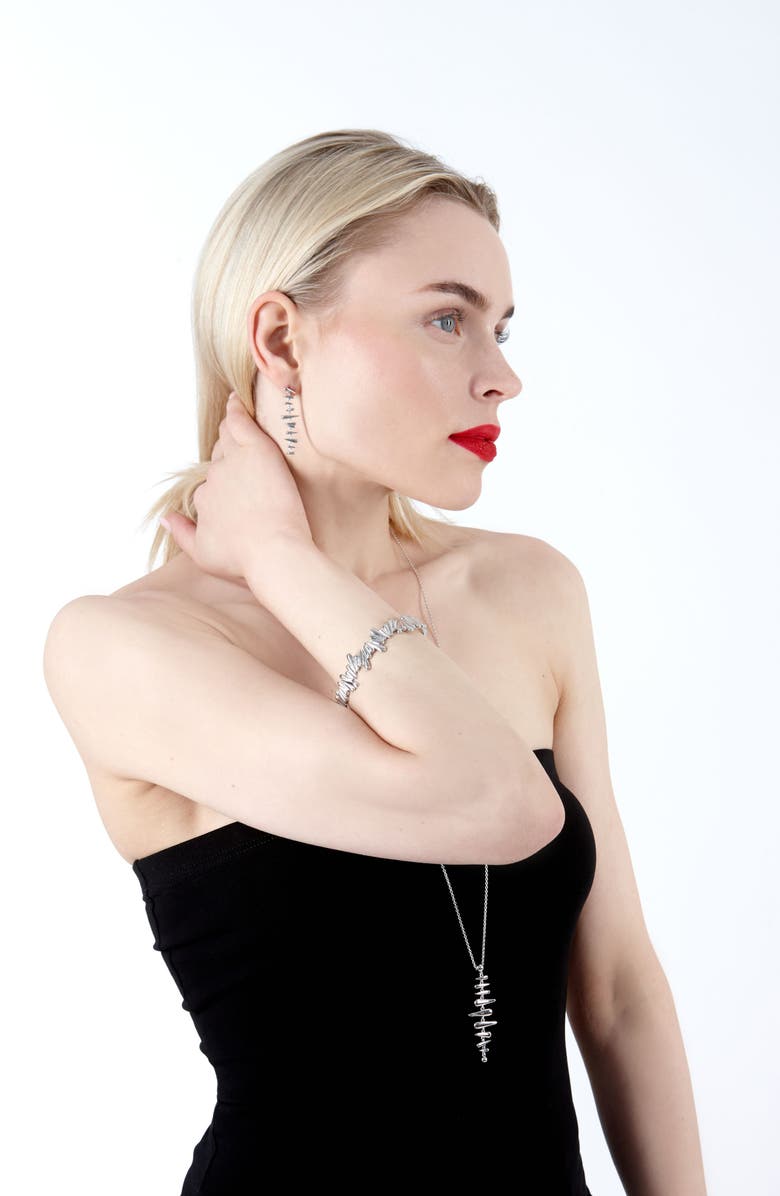 Lucy Quartermaine Shard Drop Earrings, Alternate, color, Sterling Silver