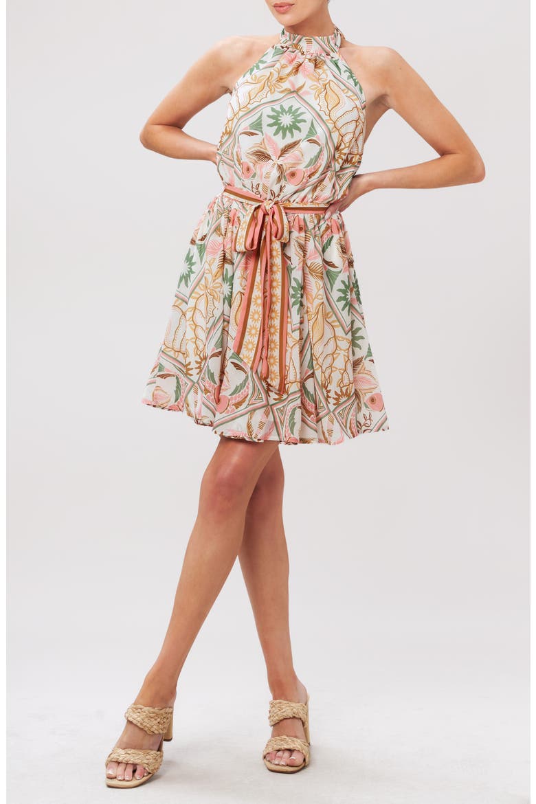 Print Minidress, Main, color, IVORY