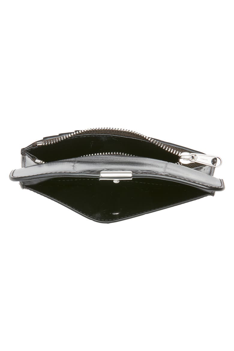 Soft Tab Card Holder Coin Purse, Alternate, color, ESPRESSO