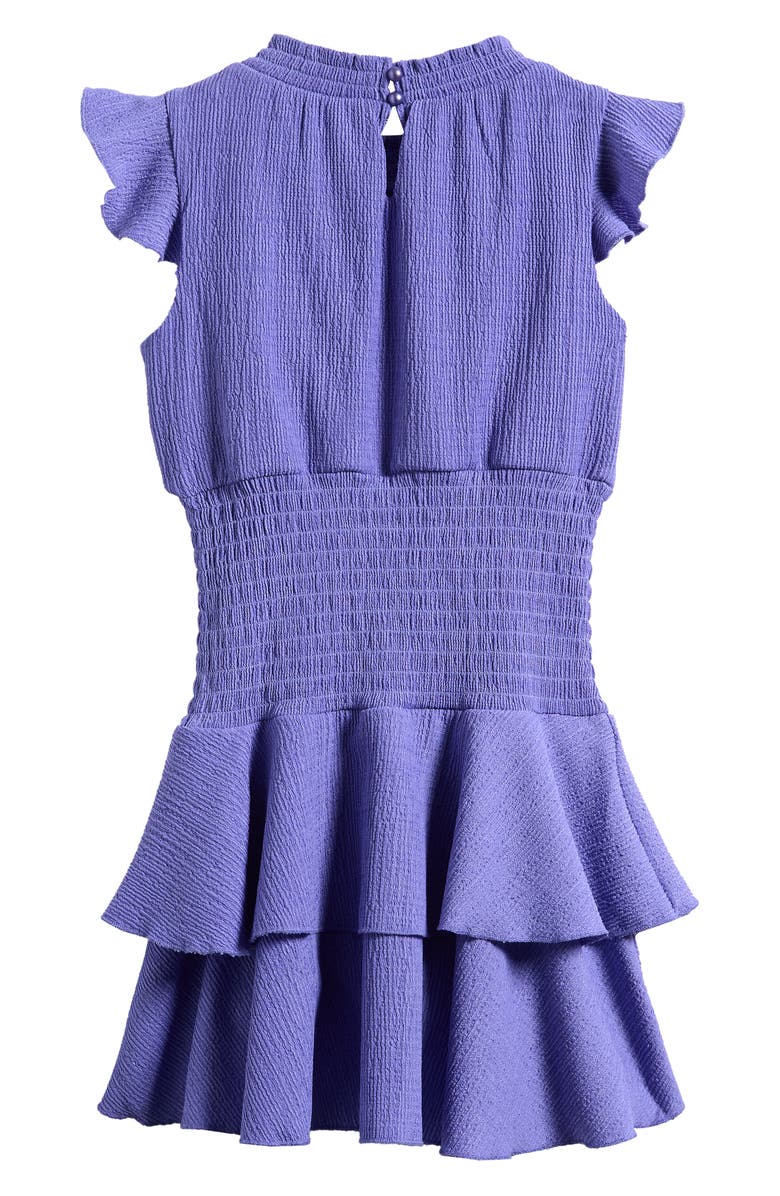 Ava & Yelly Kids' Smock Waist Dress, Alternate, color, Periwinkle Blue