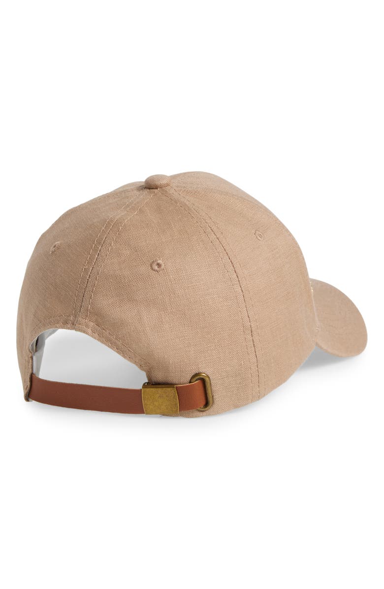 Vince Camuto Linen Baseball Cap, Alternate, color, 