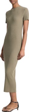 Vince Ribbed Body-Con Sweater Dress