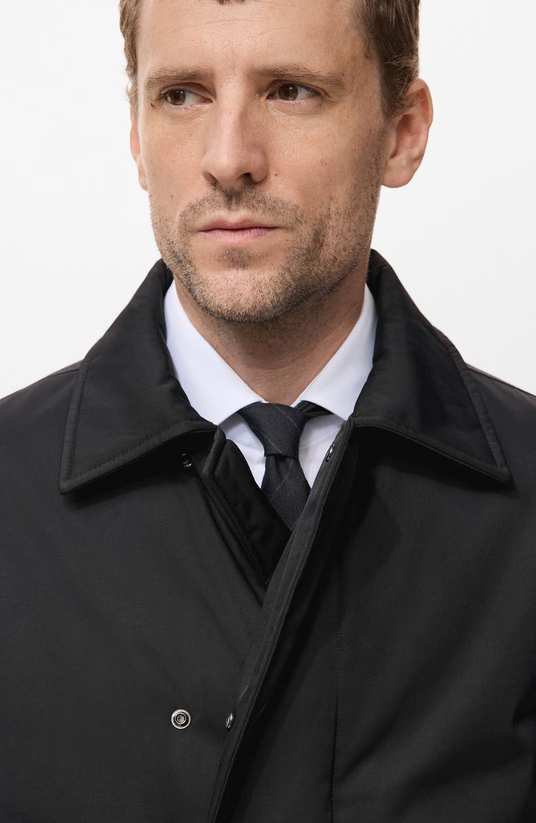 MANGO Water Repellent Jacket, Alternate, color, Black