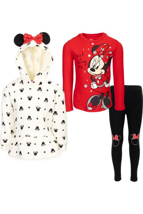 Minnie Mouse Fleece Hoodie and Leggings Set