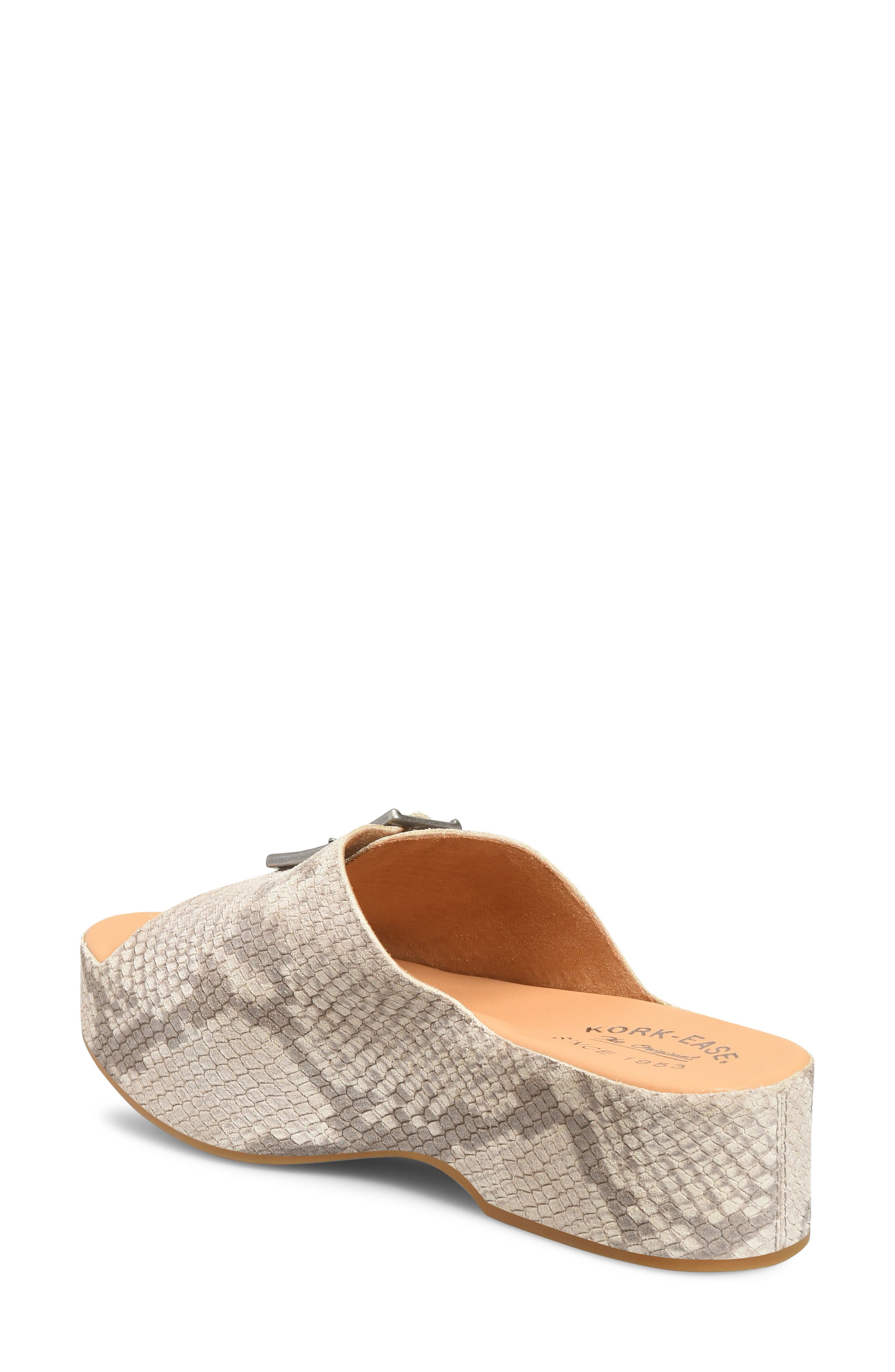 Kork-Ease<sup>®</sup> York Platform Slide Sandal, Alternate, color, Taupe Snake