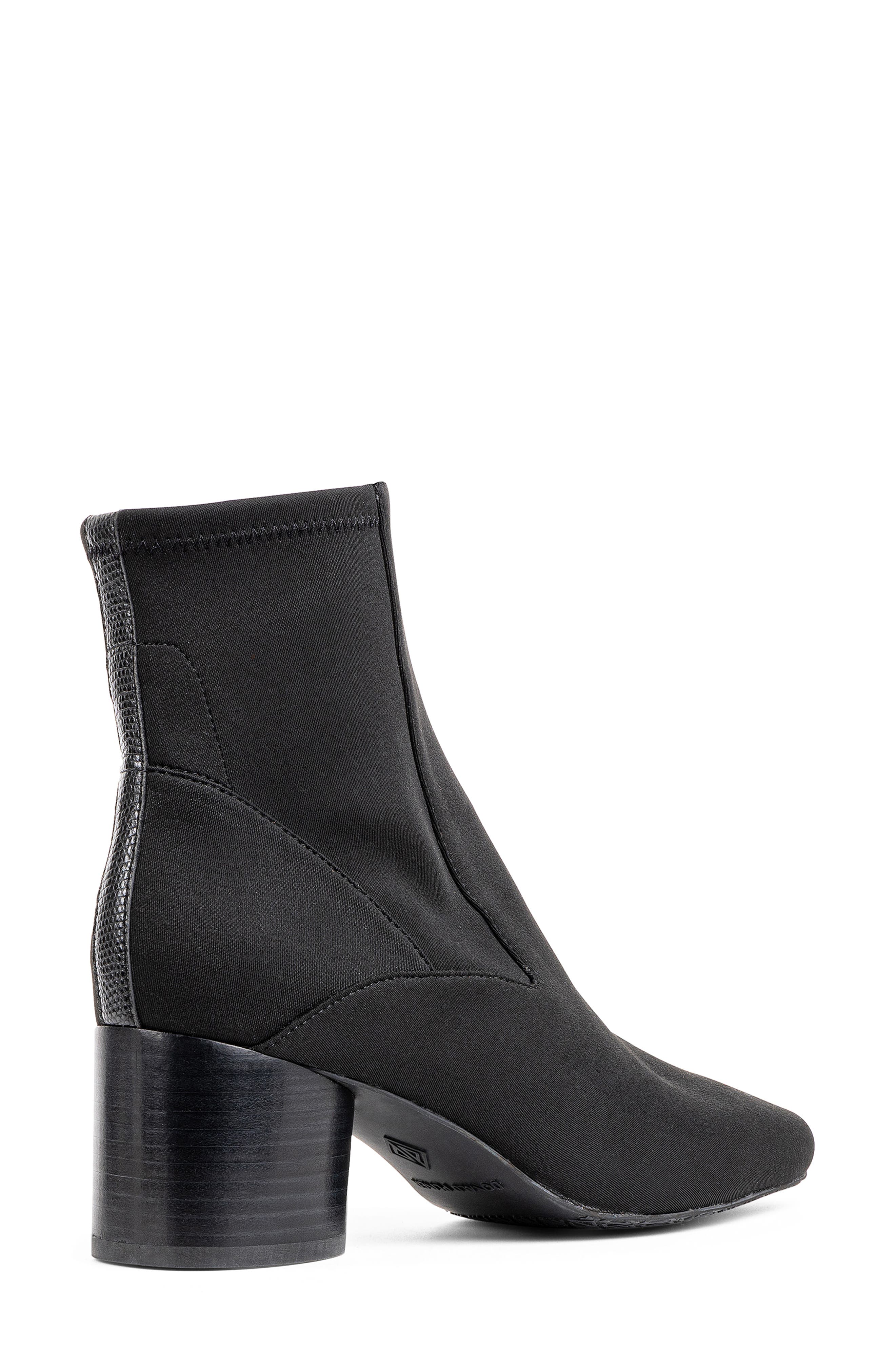 Square Toe Bootie, Alternate, color, BLACK