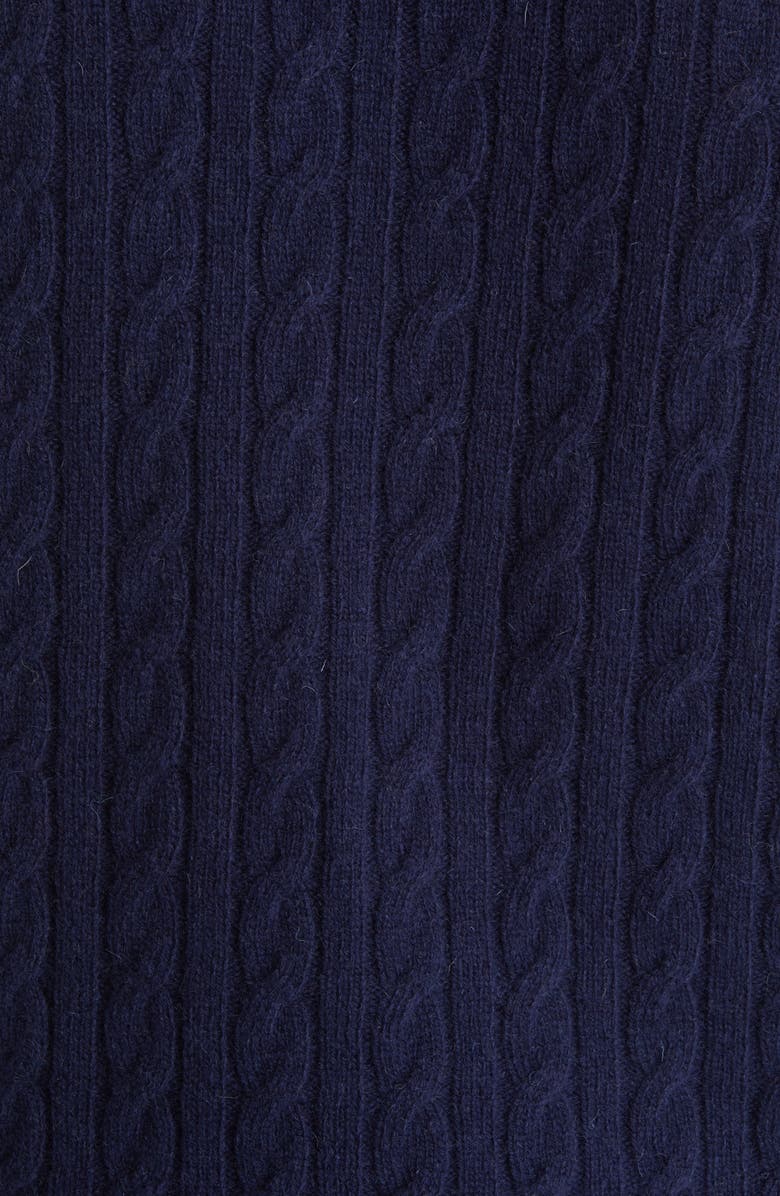 BEAMS Men's 2Tone Cable Knit Wool Sweater Vest, Alternate, color,