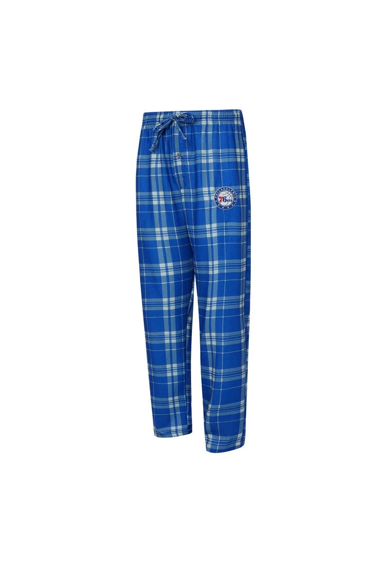 Men's Concepts Sport Royal/Heather Gray Philadelphia 76ers Regulate Long Sleeve T-Shirt & Plaid Pant Set, Alternate, color, Royal