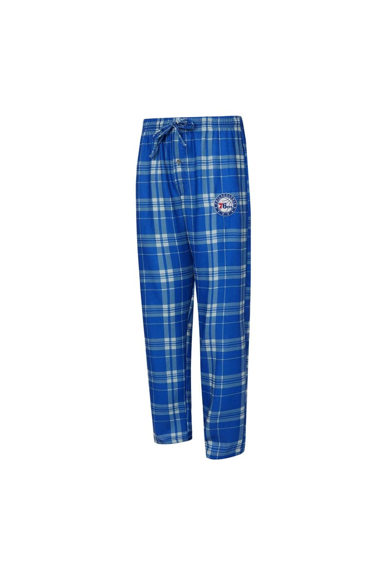 CONCEPTS SPORT Men's Concepts Sport Royal/Heather Gray Philadelphia 76ers Regulate Long Sleeve T-Shirt & Plaid Pant Set, Alternate, color, Royal