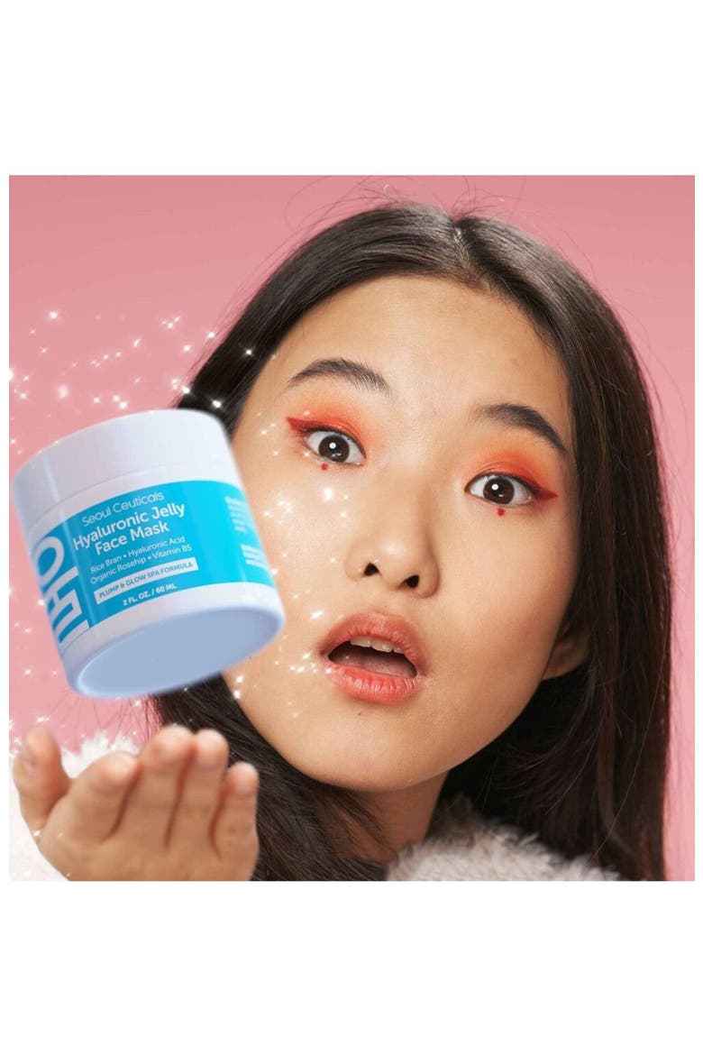 Korean Skincare Hyaluronic Jelly Face Mask, Alternate, color, Clear