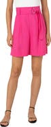 Akris punto High Waist Belted Shorts