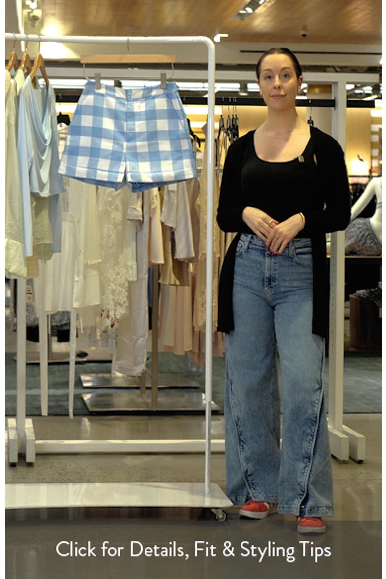 Gingham Trouser Shorts video