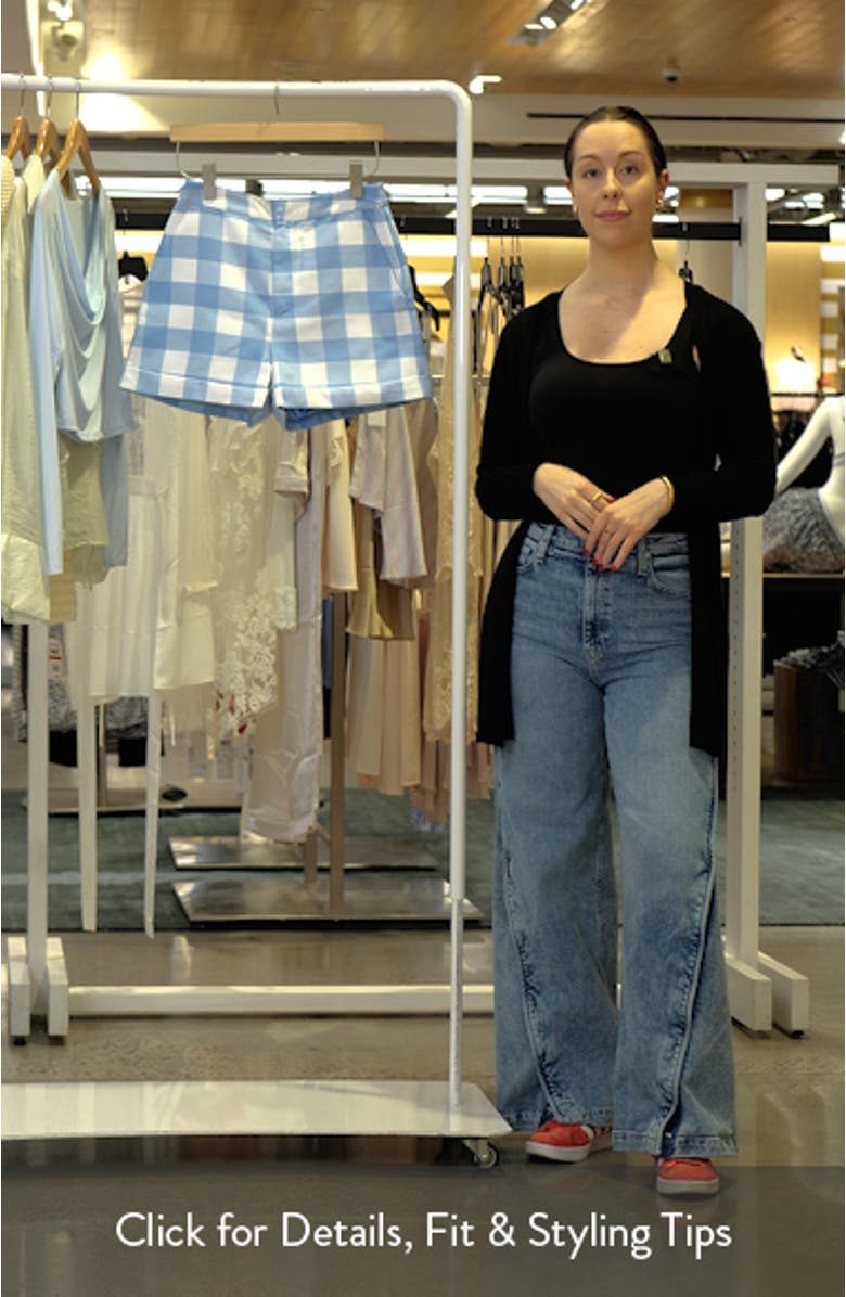 Gingham Trouser Shorts, sales video thumbnail