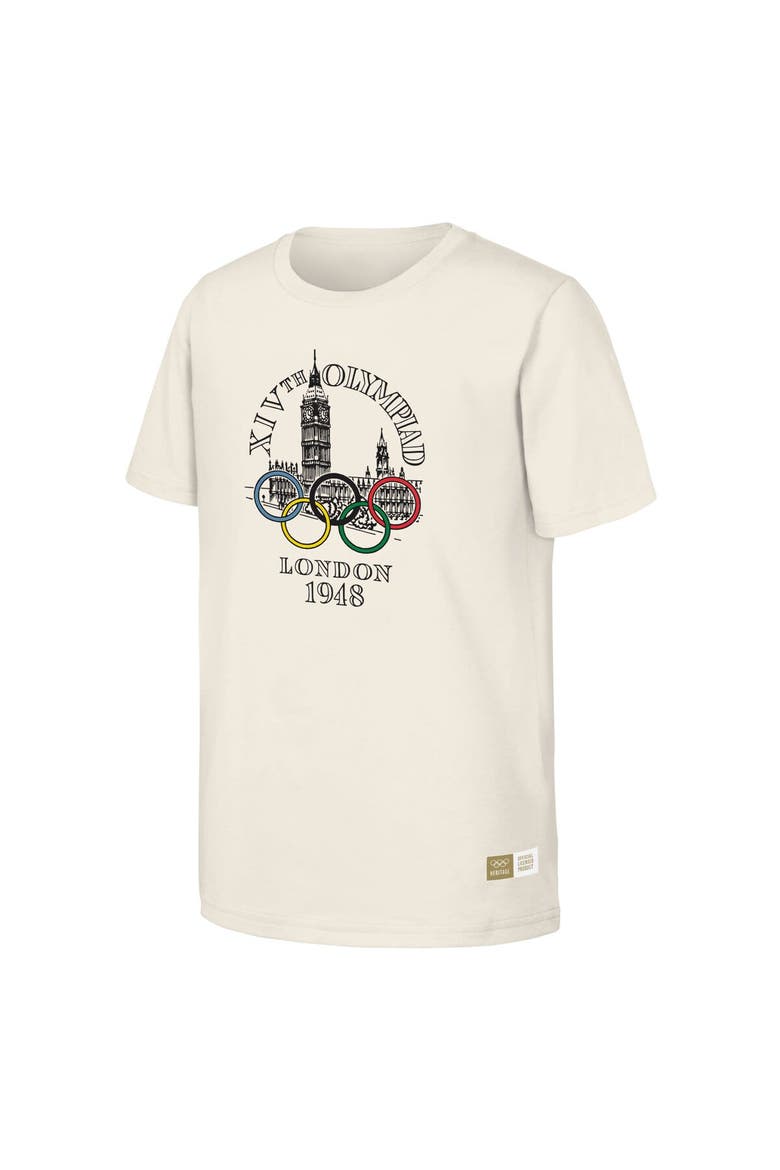 Men's  Natural 1948 London Games Olympic Heritage T-Shirt, Alternate, color, Natural
