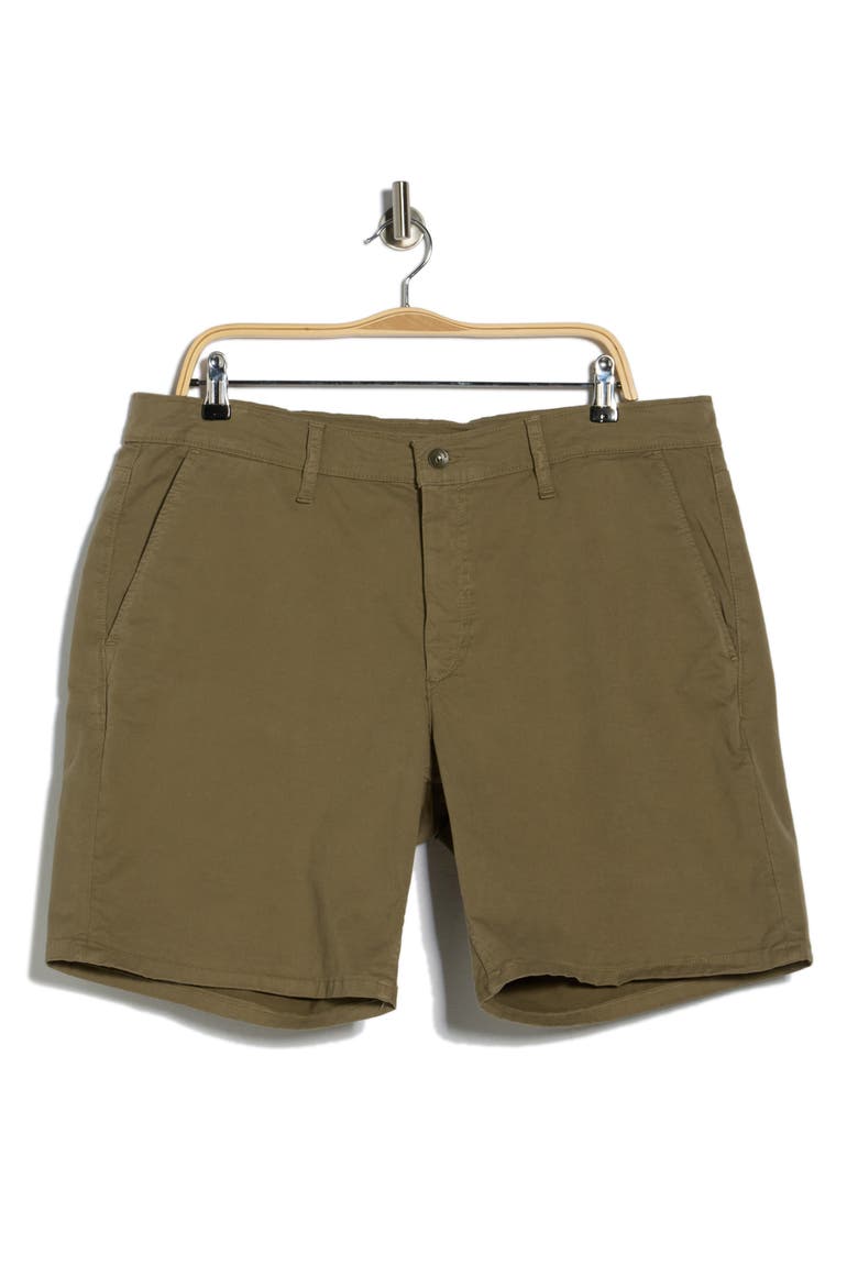 Classic Stretch Cotton Chino Shorts, Main, color, OLIVE