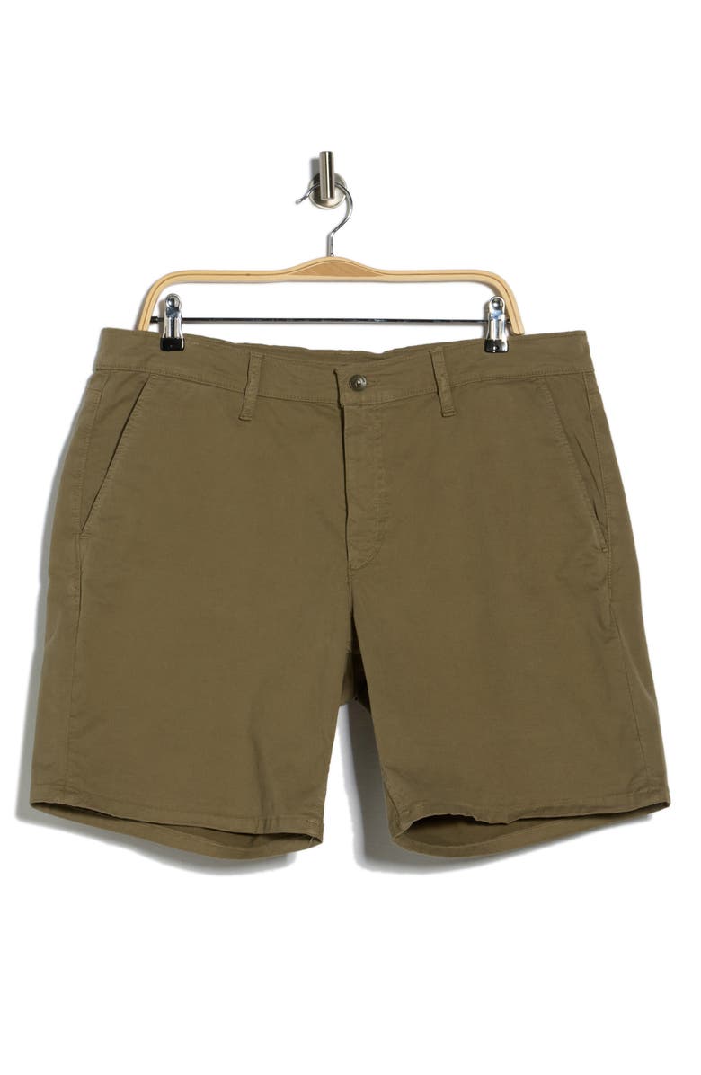 rag & bone Classic Stretch Cotton Chino Shorts, Main, color, Olive