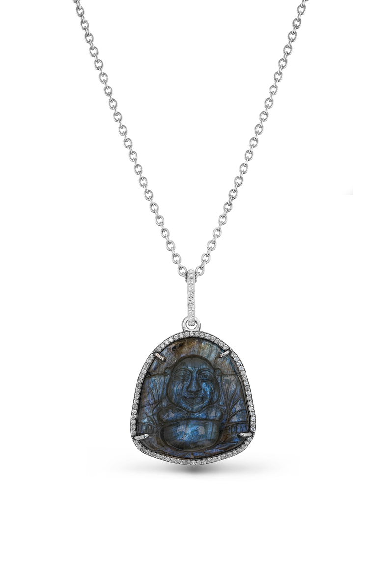 Sheryl Lowe Labradorite Buddha Pendant, Alternate, color, Labradorite