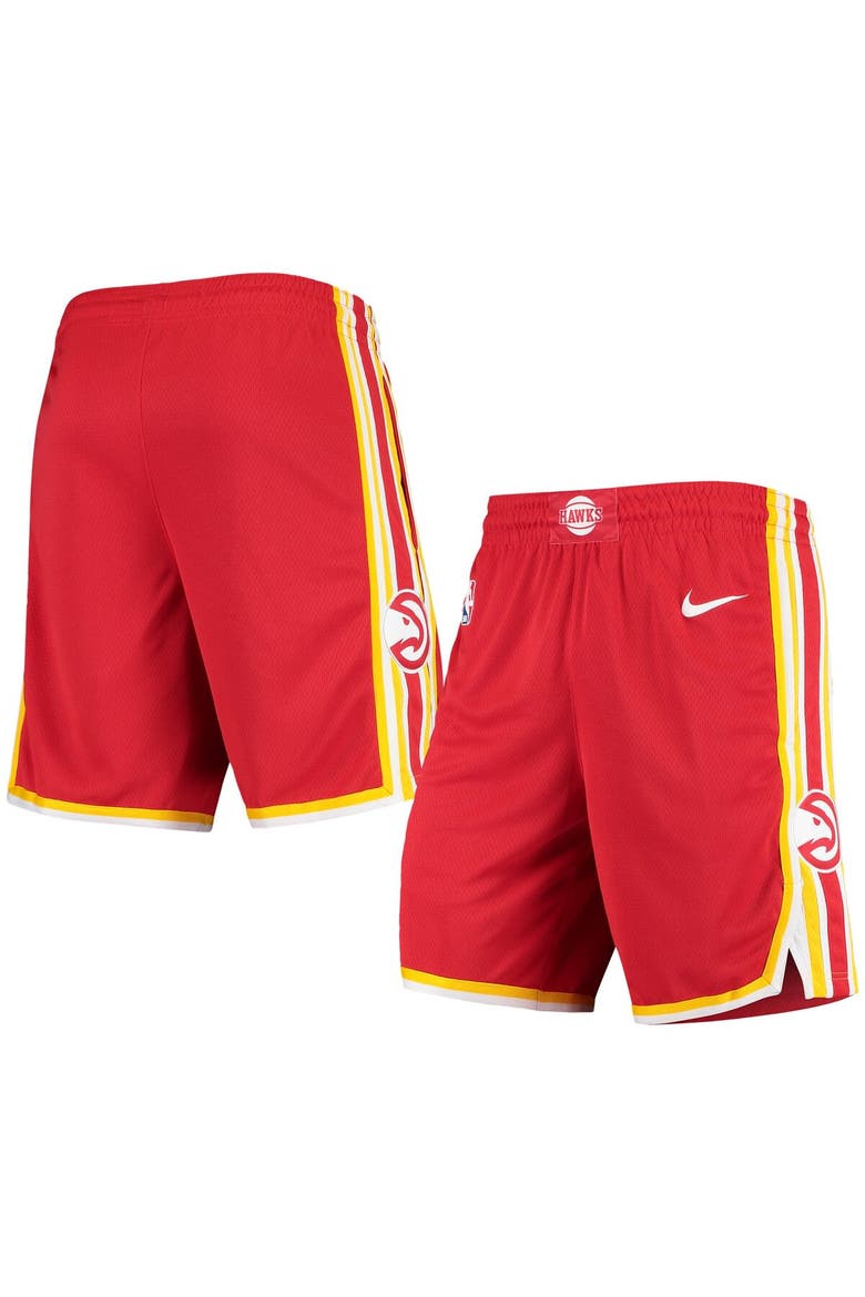 Men's Nike Red Atlanta Hawks Statement Edition Swingman Shorts, Main, color, Red