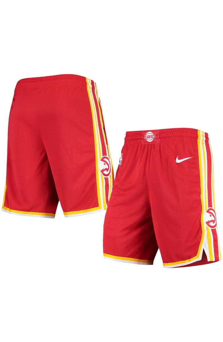 Nike Men's Nike Red Atlanta Hawks Statement Edition Swingman Shorts, Main, color, Red