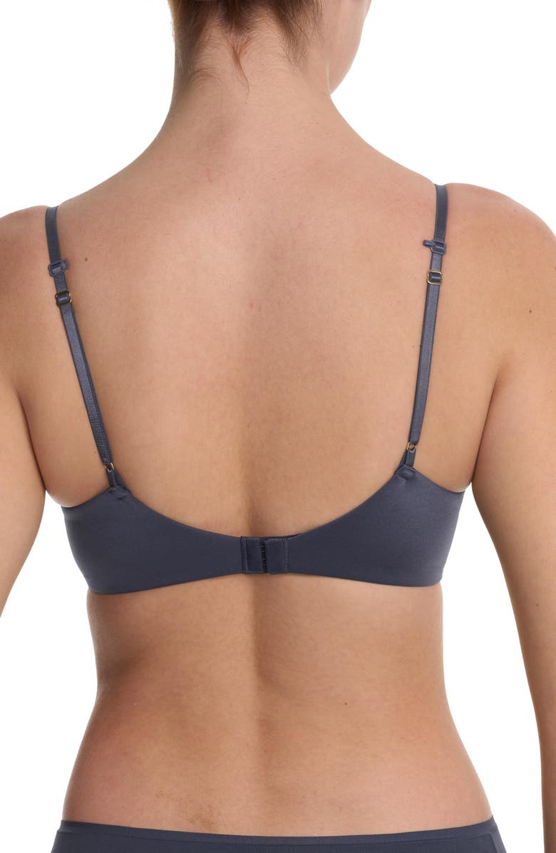 Natori Soft Focus Comfort Convertible Demi T-Shirt Bra, Alternate, color, Vintage Navy