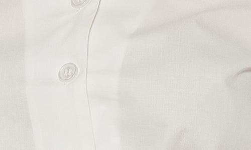 Alexia Admor Shannan Tipped Collar Button-up Shirt In White