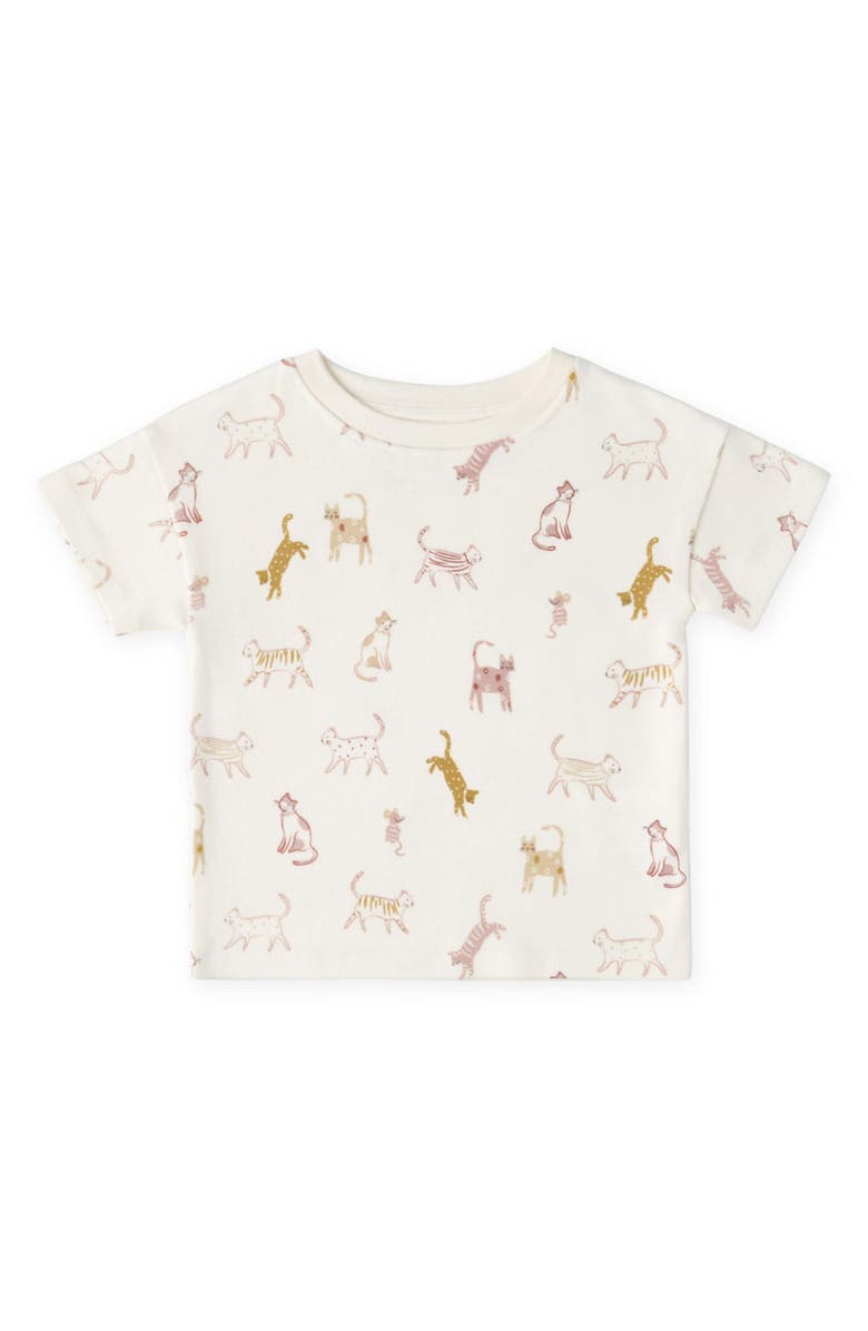 Pehr Kids' Dropped Shoulder Organic Cotton T-Shirt, Main, color, Copy Cat