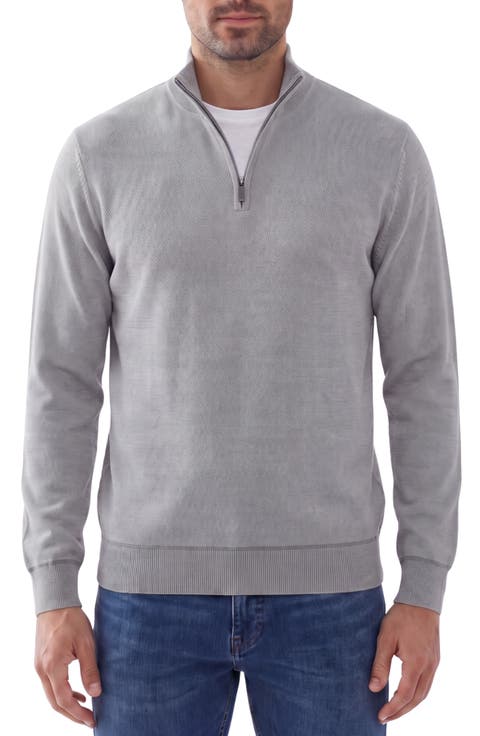 Quarter Zip Mock Neck Sweater