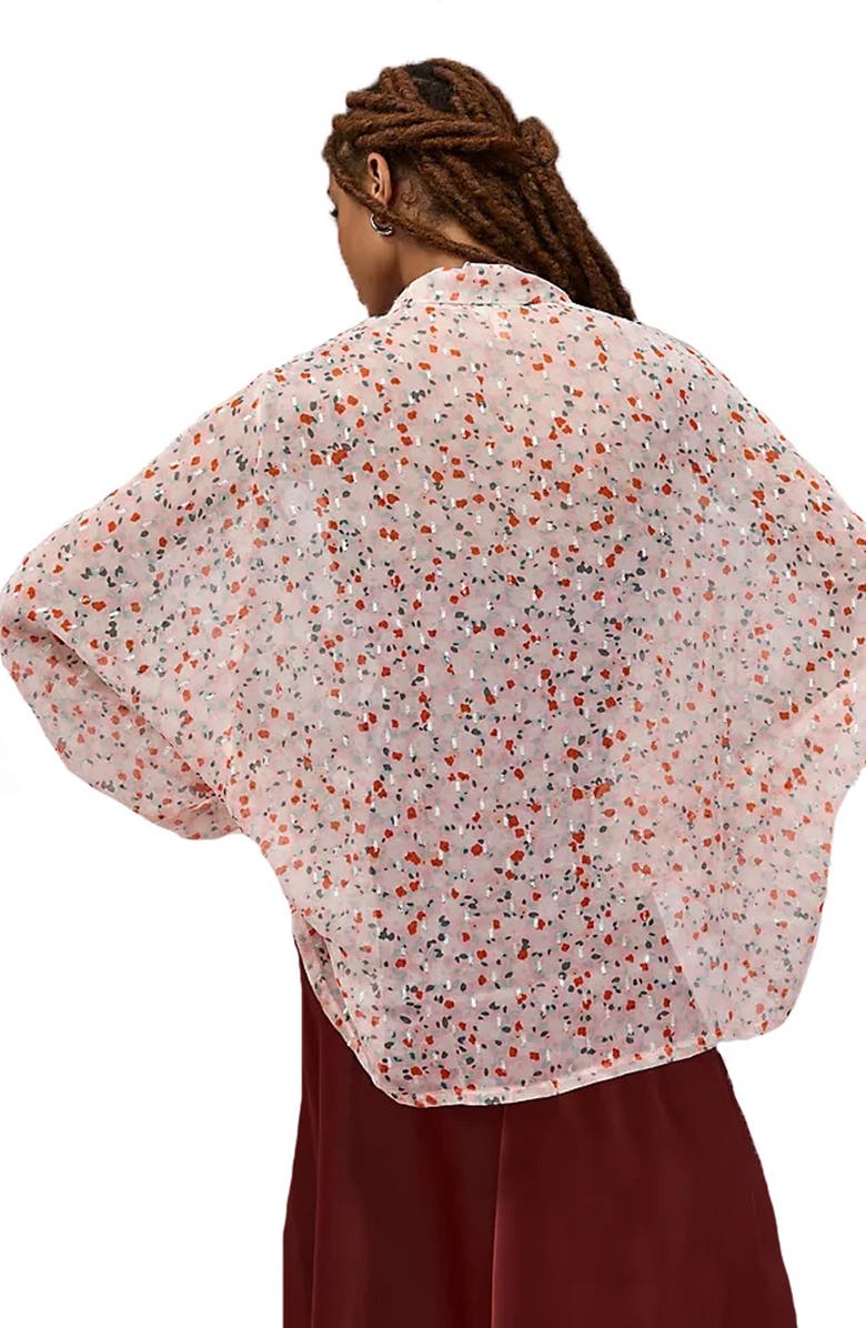 SAACHI Ditsy Print Wrap, Main, color, Pink